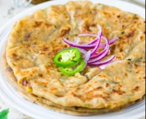 ALOO ONION PRANTHA + BUTTER